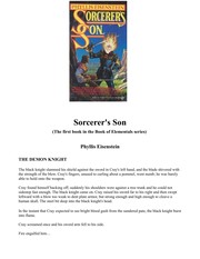 Cover of Sorcerer's Son