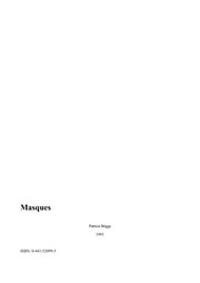 Cover of Masques