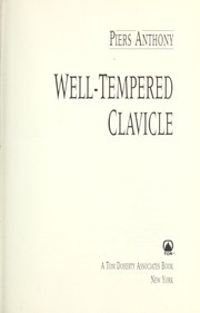 Cover of Well-Tempered Clavicle