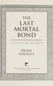 Cover of The Last Mortal Bond