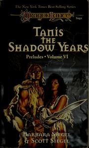 Cover of Tanis, the Shadow Years