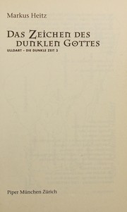 Cover of Das Zeichen des Dunklen Gottes